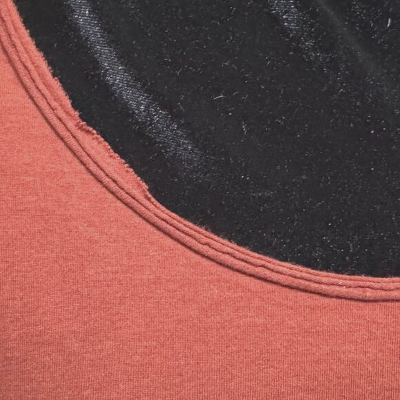 PERUVIAN CONNECTION Seabreeze Asymmetric Hem Pima & Modal Tank, Burnt Sienna, L - Picture 10 of 16